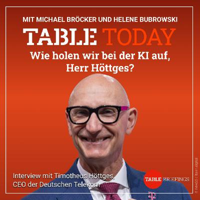 Wie holen wir bei der KI auf, Herr Höttges?