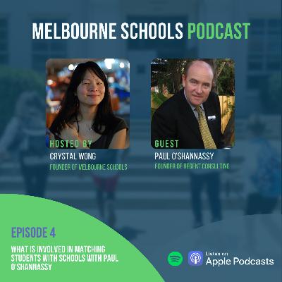 What is involved in matching students with schools with Paul O'Shannassy