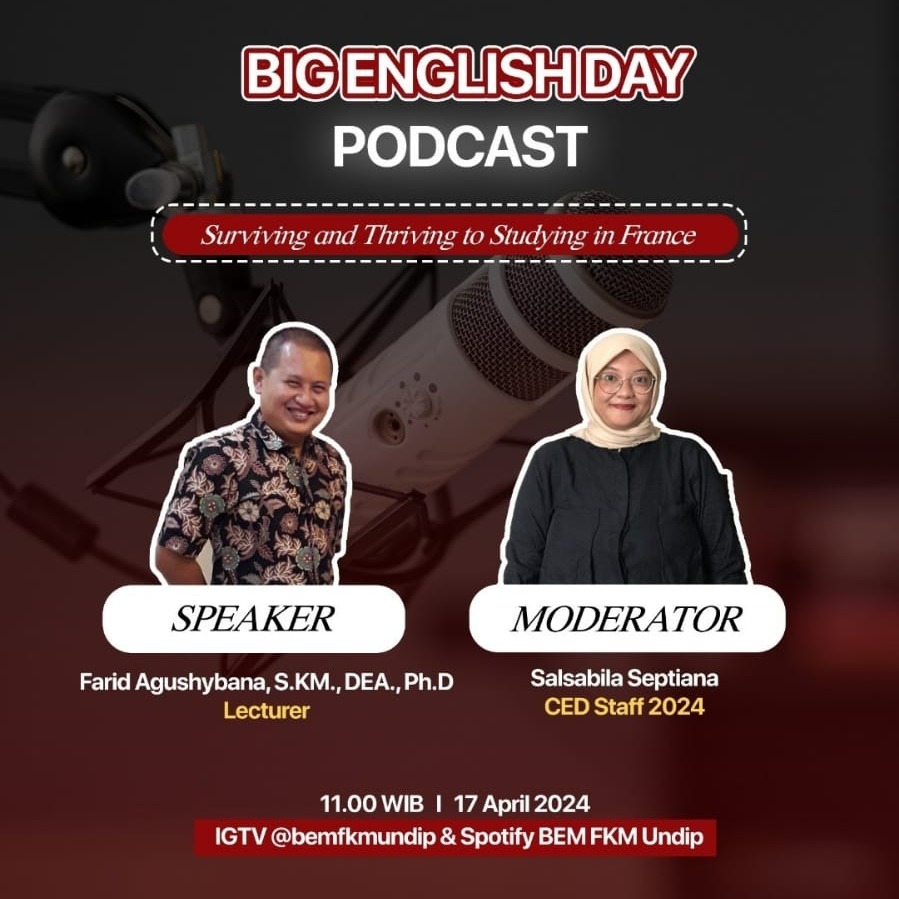 [BIG ENGLISH DAY PODCAST: “Surviving and Thriving for Studying in France”]