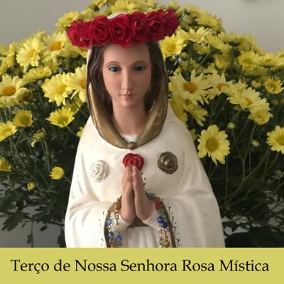 Terço de Nossa Senhora Rosa Mística 🤍❤️💛