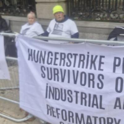 Residential abuse survivors on hunger strike outside Dáil