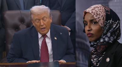 Trump goes THERE on Ilhan Omar...Garret has it for you Trump goes THERE on Ilhan Omar...Garret has it for you