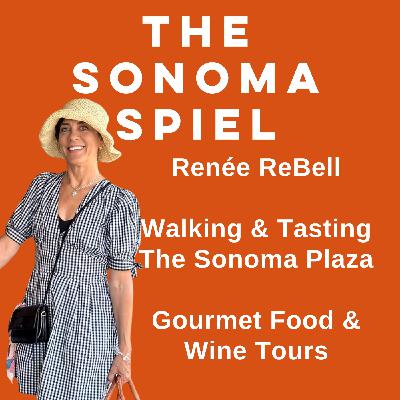 Walking the Plaza, sampling wine and tasty pairings: Renee ReBell with Gourmet Food & Wine Tours Walking the Plaza, sampling wine and tasty pairings: Renee ReBell with Gourmet Food & Wine Tours