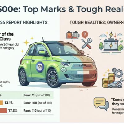TÜV 2026: Fiat 500e Reliability and Global Auto Trends TÜV 2026: Fiat 500e Reliability and Global Auto Trends
