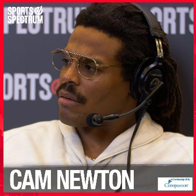 Cam Newton - 2015 NFL MVP on Super Bowl LX Radio Row with Matt Forte