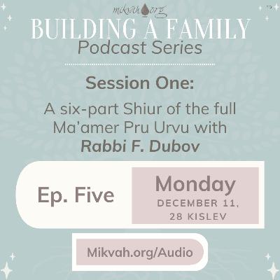 Building a Family, Episode Five: Maamer Pru Urvu By Rabbi F. Dubov Building a Family, Episode Five: Maamer Pru Urvu By Rabbi F. Dubov
