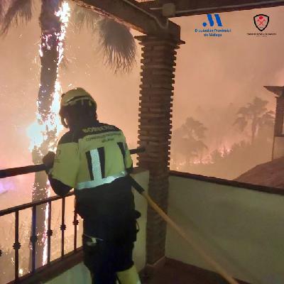 "El incendio ha sido estabilizado" David Bañasco, jefe Bomberos Benalmádena