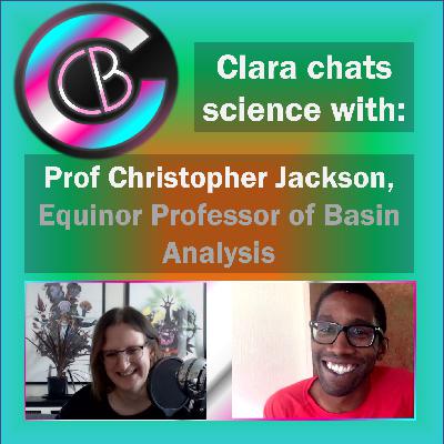Clara chats geoscience with Professor Christopher Jackson