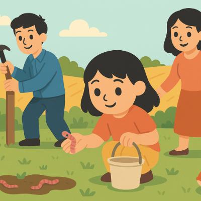 Lina rettet die Regenwürmer. Eine kleine Heldin mit großem Herz | „Gute Nacht“-Geschichte Lina rettet die Regenwürmer. Eine kleine Heldin mit großem Herz | „Gute Nacht“-Geschichte