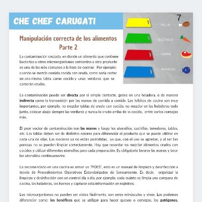 Manipulación de los alimentos, parte 2.