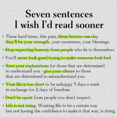 The Positive Note Short Clips, “Seven sentences I wish I’d read sooner”