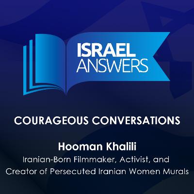 ACLI’s Shelley Neese with Hooman Khalili, Iranian-Born Filmmaker and Activist, and Creator of Persecuted Iranian Women Murals