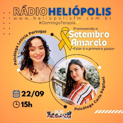 #DOMINGOTERAPIA💛 PROMOVENDO O SETEMBRO AMARELO. PSICÓLOGAS LETICIA PORTUGAL E CARLA PAGLIANI