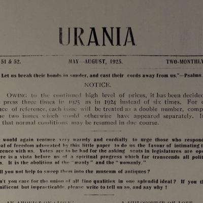 Historical Media: Urania (1925) Historical Media: Urania (1925)