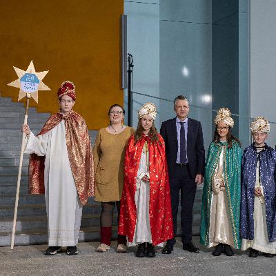 Sternsinger aus dem Bistum Passau im Kanzleramt