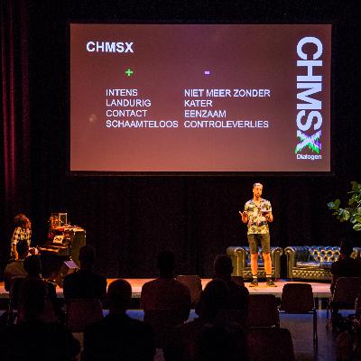 CHMSX Dialogen 4. Te gast: Willem van Aken - preventiemedewerker, voorlichter drugs en seks bij PINK UNITY en Sebastiaan Verboeket - arts en lid van actiegroep PrePnu. beeld : Jeroen Ploeger.