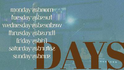 DAYS| SUNDAY - Audio