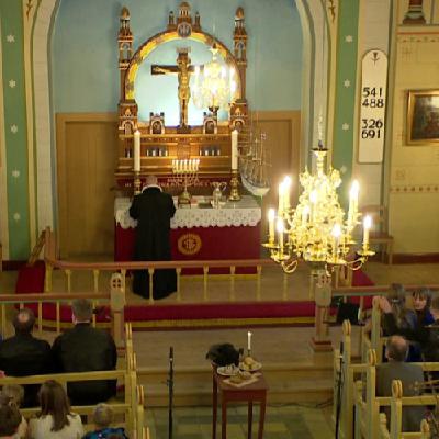 Heystfagnaðarguðstænasta úr Eiðis kirkju Heystfagnaðarguðstænasta úr Eiðis kirkju