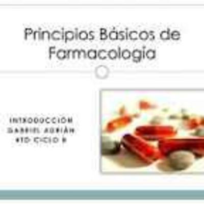 Principios de la farmacología