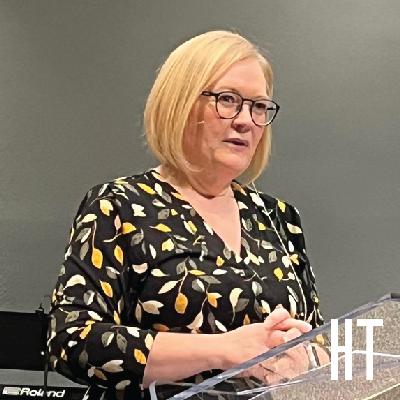 Crystal Gibbons connects with Ruth Turner, District Superintendent of the British Isles North District.