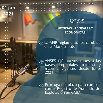 NOVEDADES LABORALES Y ECONÓMICAS 01/06/2021