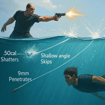 Can You Really Dodge a Bullet by Jumping into Water?