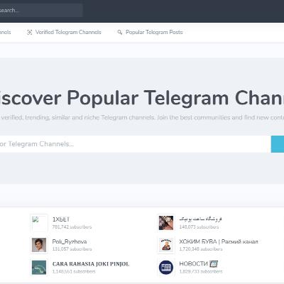 Explore Popular Telegram Channels with Discover Telegram