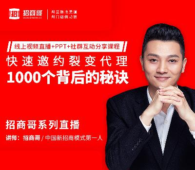 第二讲:学会招商的十二大好处