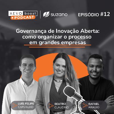 Ep.12 - Governança de Inovação Aberta: como organizar o processo em grandes empresas com Beatriz Glaudino, Luís Felipe Carvalho e Rafael Araújo
