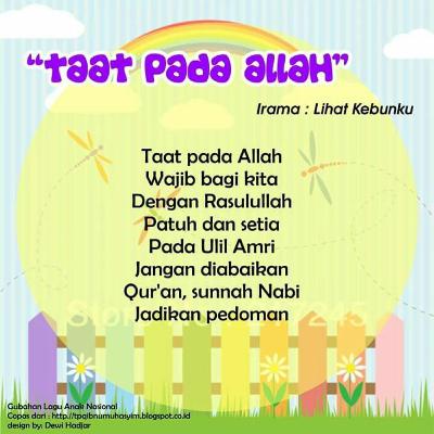 Lagu Anak Islami Taat Pada Allah Lagu Anak Islami Taat Pada Allah