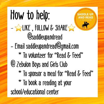 Saddle Up & Read -- EXCITING NEWS!!