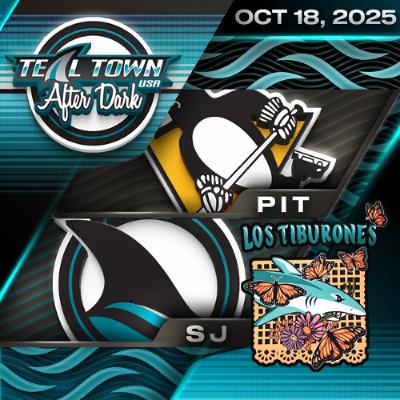 San Jose Sharks vs Pittsburgh Penguins - 10/18/2025 - Teal Town USA After Dark (Postgame) San Jose Sharks vs Pittsburgh Penguins - 10/18/2025 - Teal Town USA After Dark (Postgame)