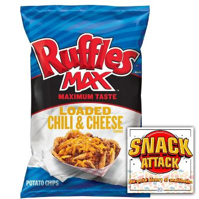 Ruffles Brand Max Loaded Chili & Cheese Flavored Potato Chips Ruffles Brand Max Loaded Chili & Cheese Flavored Potato Chips