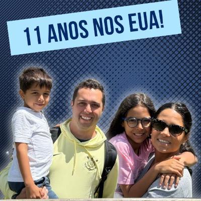 Ele se mudou duas vezes para os EUA em 11 anos!