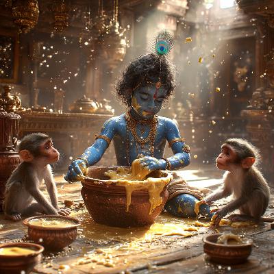 Krishna and the Butter Thief | Sacred Hindu Story for Sleep & Peace