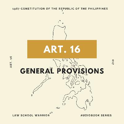 Consti: Article 16 - General Provisions