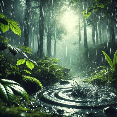 Starker Regen: Ein Strom der Ruhe, um den Geist zu beruhigen Starker Regen: Ein Strom der Ruhe, um den Geist zu beruhigen