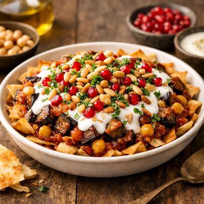 A Showstopping Eggplant Fatteh