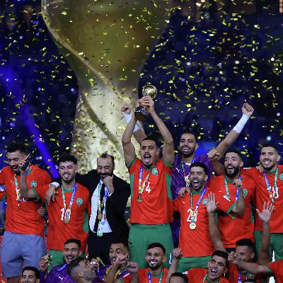 Morocco players and fans celebrate winning Arab Cup Morocco players and fans celebrate winning Arab Cup