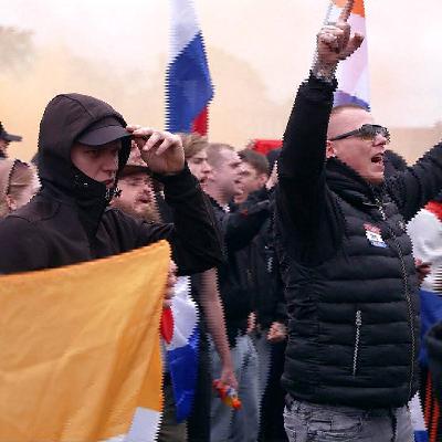 Anti-immigration rally in Amsterdam highlights deep divisions ahead of Dutch election