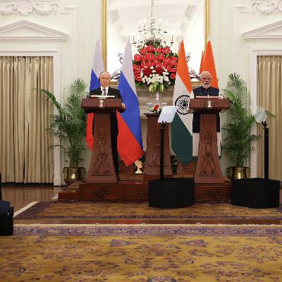 Putin and Modi discuss trade and peace at summit talks in India