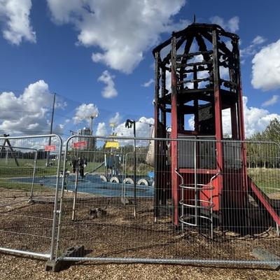 South Dublin playground badly damaged after arson attack