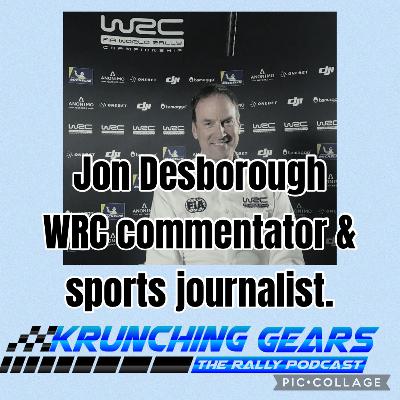 WRC commentator Jon Desborough