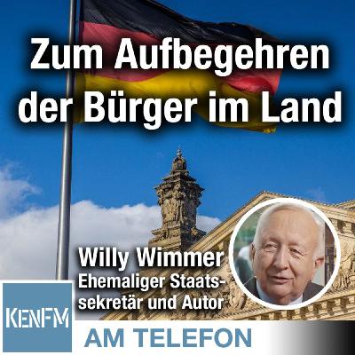 Am Telefon zum Aufbegehren der Bürger im Land: Willy Wimmer