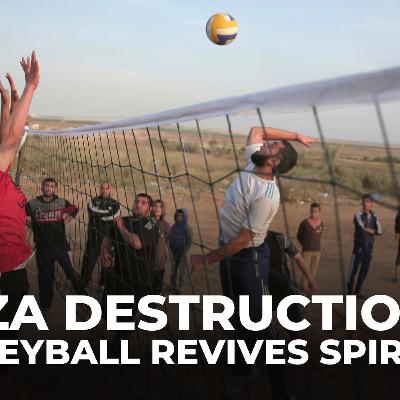 Volleyball sparks joy and hope for Palestinians amid the ruins of war‑torn Gaza