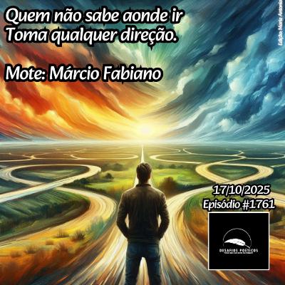 Quem não sabe aonde ir, toma qualquer direção. Mote: Márcio Fabiano. #1761