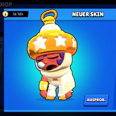 1 Skin testen( Laternen Sandy ) und 1 Skin kaufen( ...........)