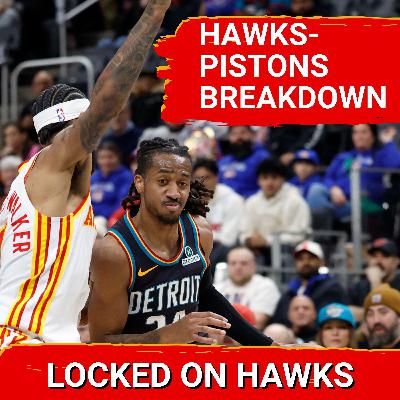 Hawks flop after hiatus, suffer third loss to Pistons