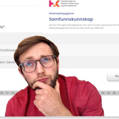 Marius prøver Samfunnskunnskapsprøven