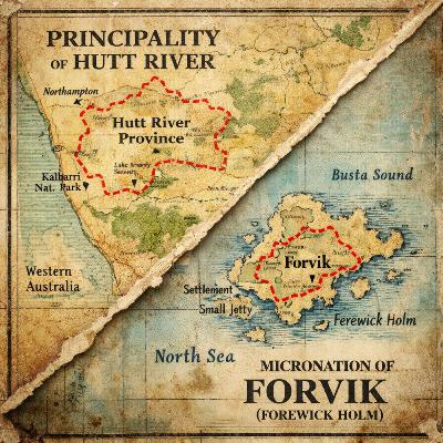 S3 Ep649: Micronaties: Hutt River Province en Forvik S3E649 S3 Ep649: Micronaties: Hutt River Province en Forvik S3E649
